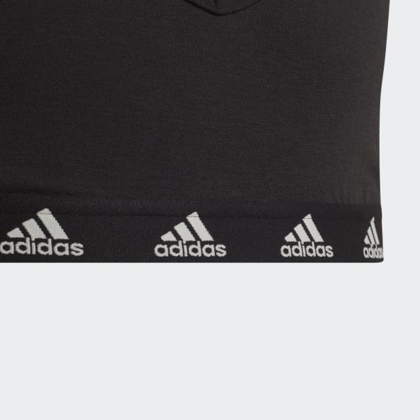 Soutien-gorge Purebare Noir En Coton à Maintien Léger Adidas