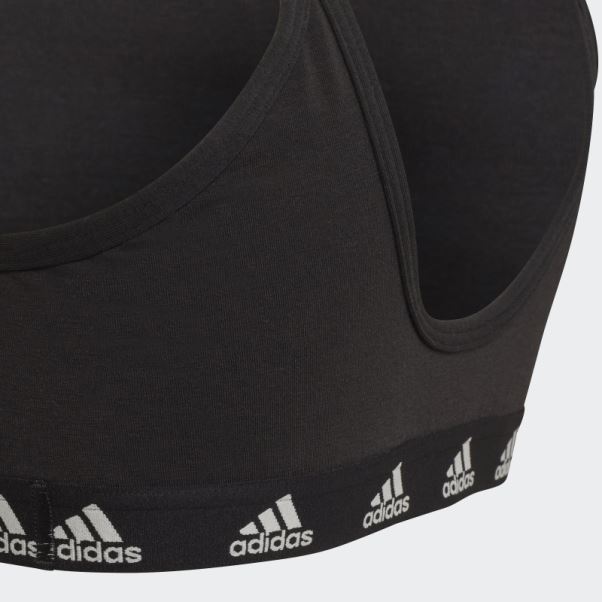 Soutien-gorge Purebare Noir En Coton à Maintien Léger Adidas