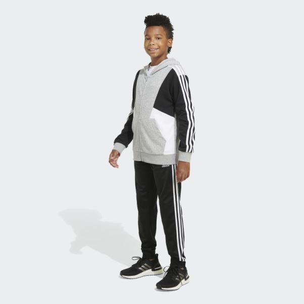 Adidas Clrblk Hood Ft Jkt Gris Moyen