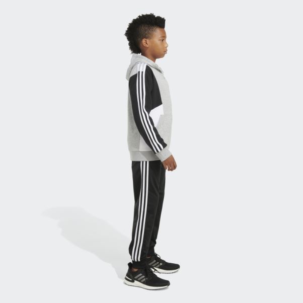 Adidas Clrblk Hood Ft Jkt Gris Moyen