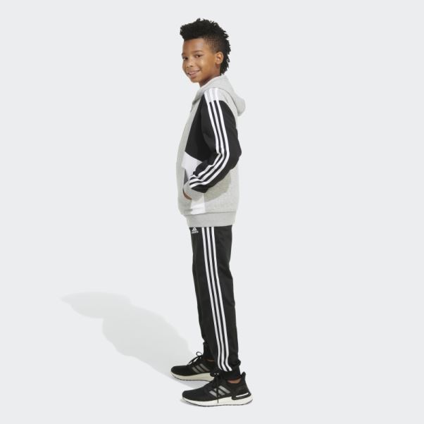 Adidas Clrblk Hood Ft Jkt Gris Moyen