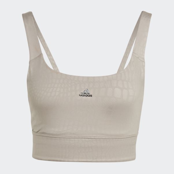 Soutien-gorge Long à Maintien Moyen Powerimpact Training Beige Adidas