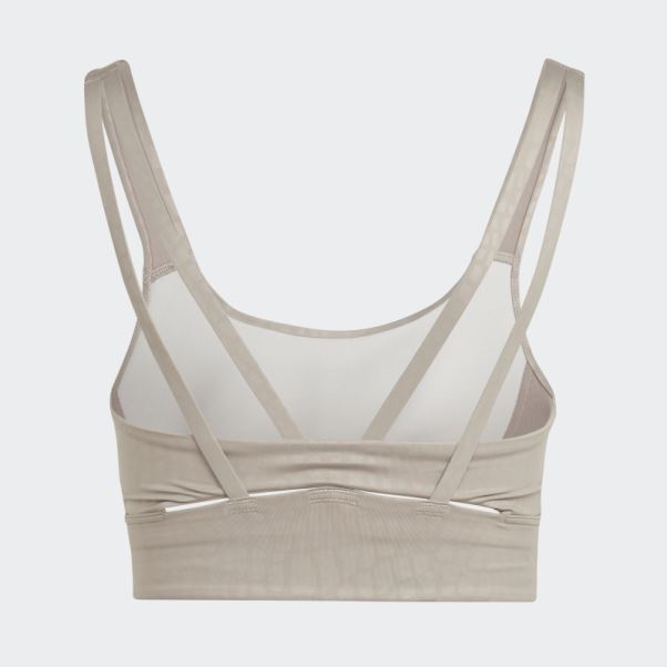 Soutien-gorge Long à Maintien Moyen Powerimpact Training Beige Adidas