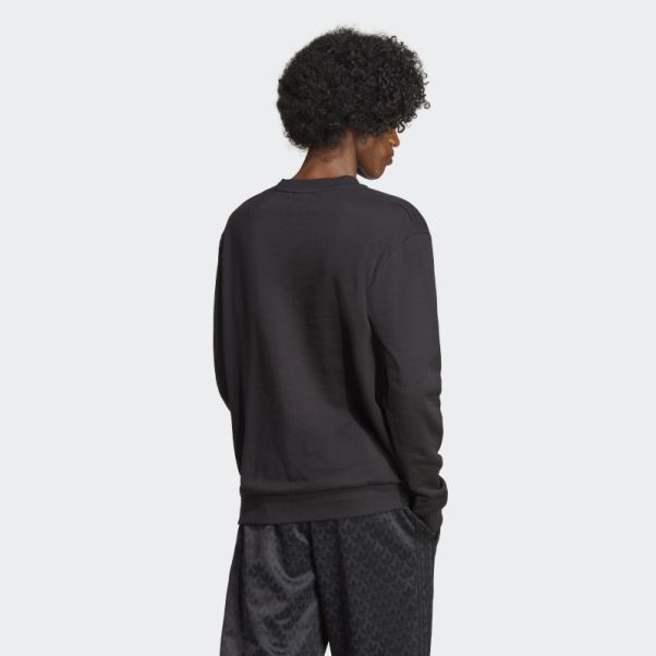 Sweat Ras Du Cou Adidas Graphique Monogramme Noir