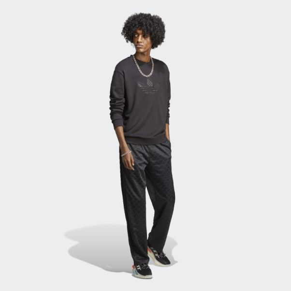Sweat Ras Du Cou Adidas Graphique Monogramme Noir