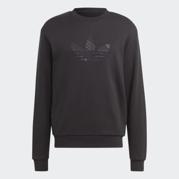Sweat Ras Du Cou Adidas Graphique Monogramme Noir