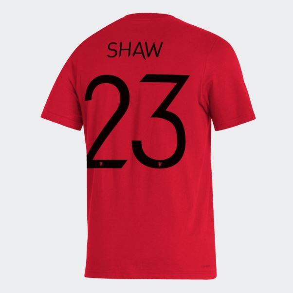 Tee Shirt Manchester United Player Adidas Rouge