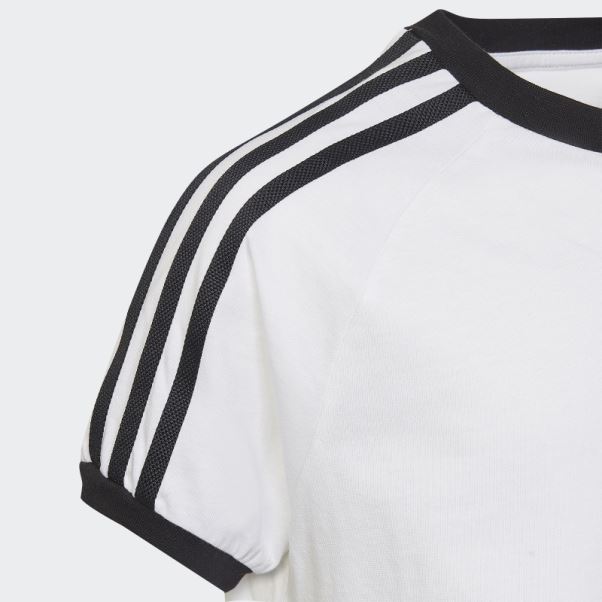 Adidas Adicolor 3-stripes T-shirt Blanc