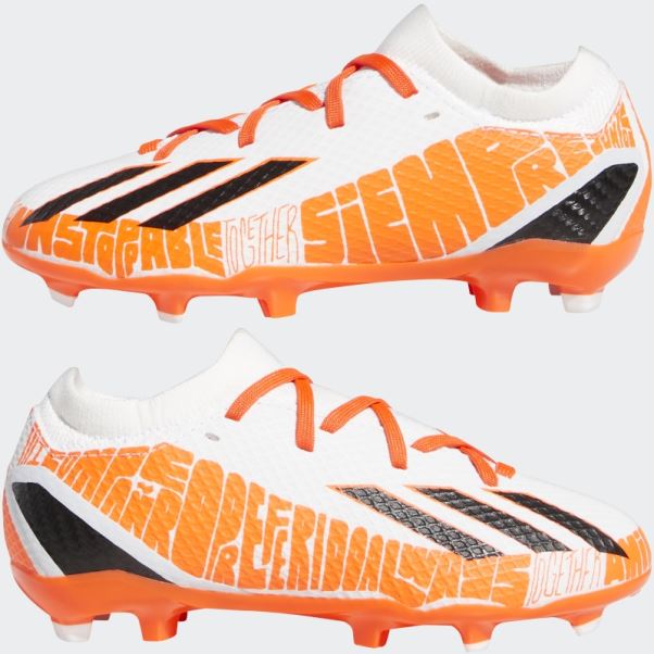 Adidas X Speedportal Messi.3 Crampons Sol Ferme Blanc