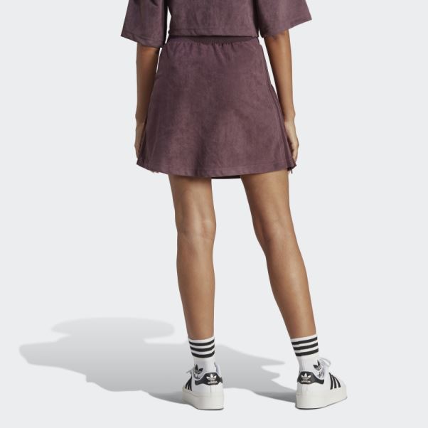 Jupe En Daim Adicolor Classics Bordeaux Adidas