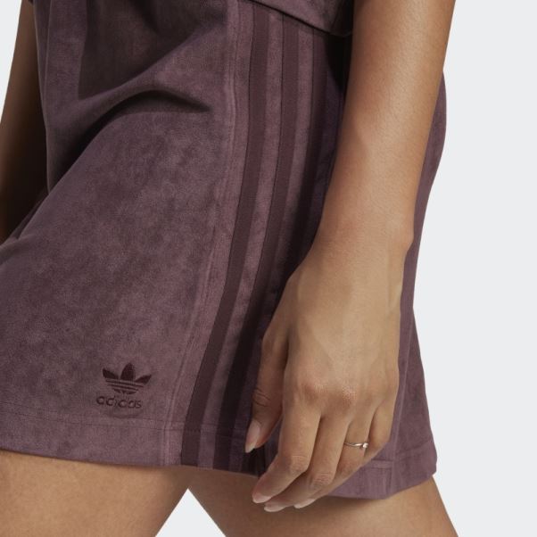 Jupe En Daim Adicolor Classics Bordeaux Adidas