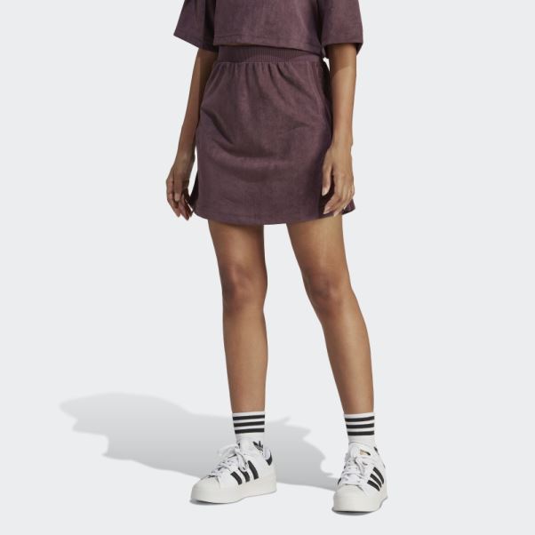 Jupe En Daim Adicolor Classics Bordeaux Adidas