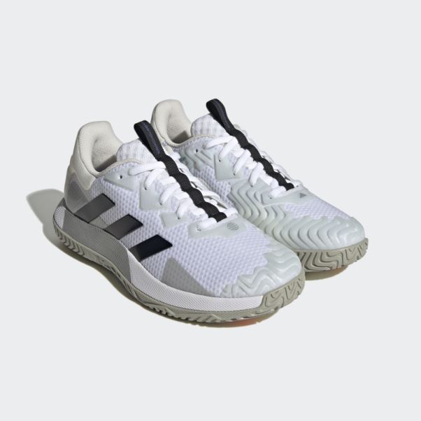 Chaussure De Tennis Solematch Control Blanc Adidas