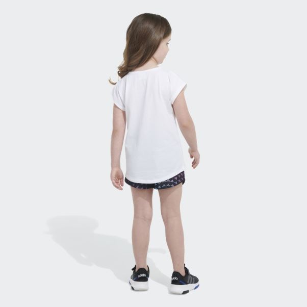 Tank Wvn Aop Short Ensemble Blanc Adidas