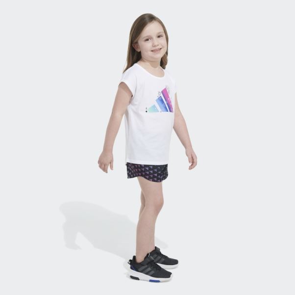 Tank Wvn Aop Short Ensemble Blanc Adidas