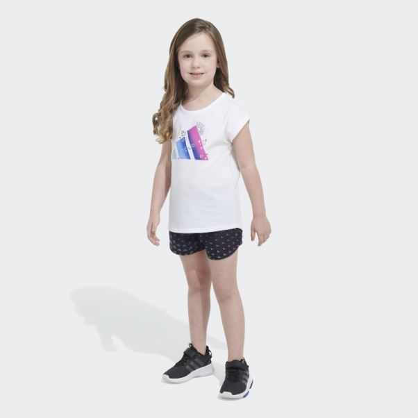 Tank Wvn Aop Short Ensemble Blanc Adidas