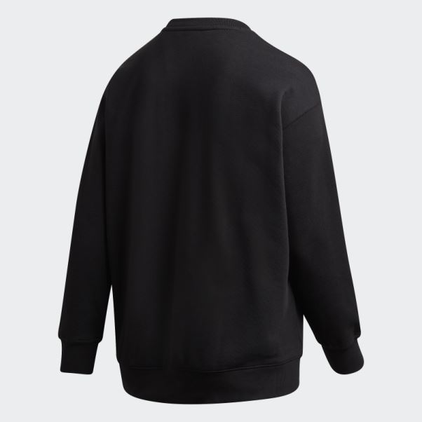 Sweat Adidas Trèfle Crew (taille Plus) Noir