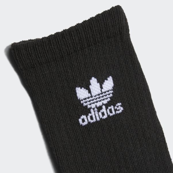 Chaussettes Blanches Adidas Trèfle Crew 6 Paires