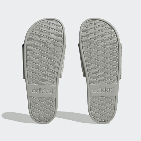 Claquettes Adidas Adilette Confort Argentées