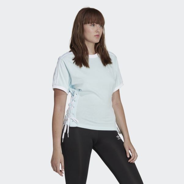 T-shirt à Lacets Adidas Always Original Bleu