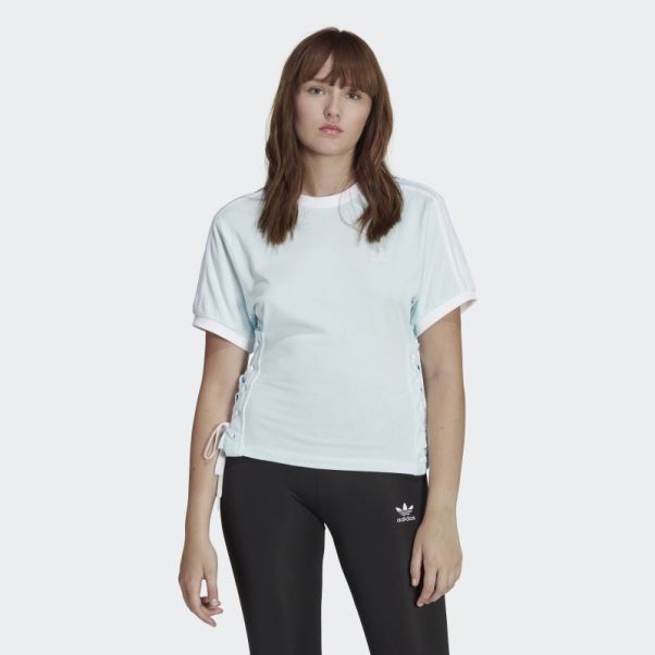 T-shirt à Lacets Bleu Always Original Adidas