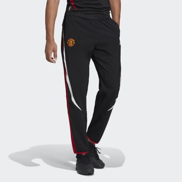 Manchester United Teamgeist Pantalon De Survêtement Tissé Noir Adidas
