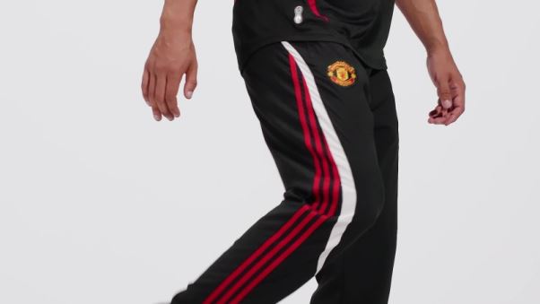 Manchester United Teamgeist Pantalon De Survêtement Tissé Noir Adidas