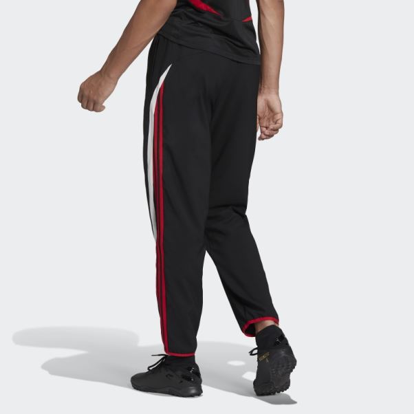 Manchester United Teamgeist Pantalon De Survêtement Tissé Noir Adidas