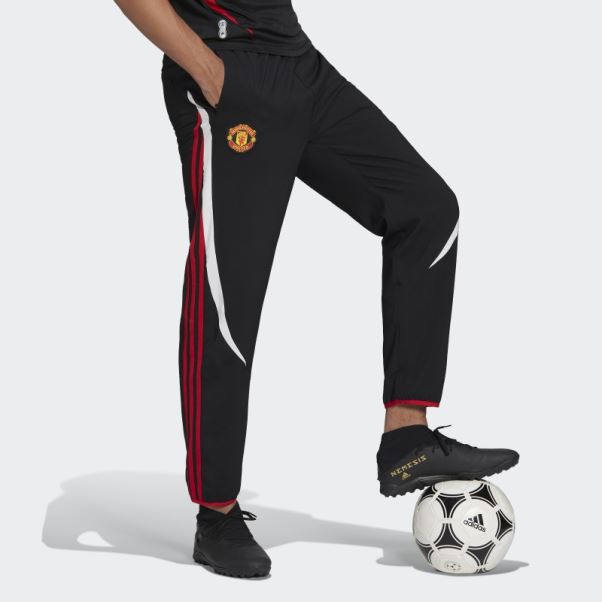 Manchester United Teamgeist Pantalon De Survêtement Tissé Noir Adidas