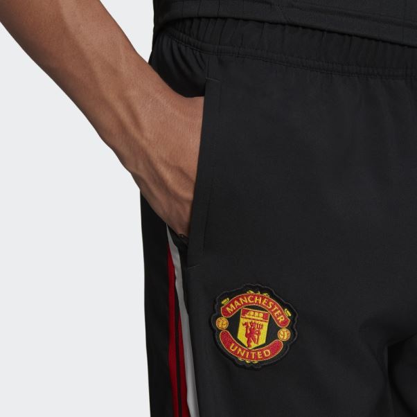 Manchester United Teamgeist Pantalon De Survêtement Tissé Noir Adidas