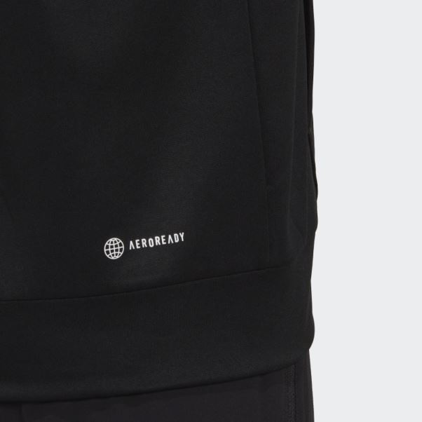 Aeroready Game And Go Petit Logo Demi-zip Top Adidas Noir