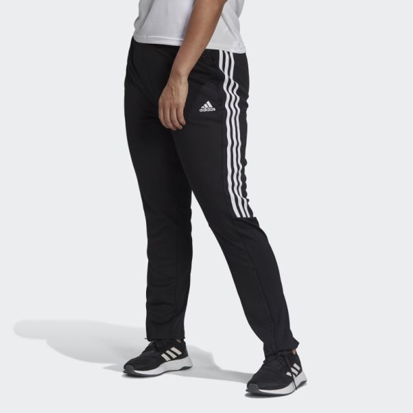 Pantalon Slim Fuselé Adidas Aeroready Sereno Cut 3-stripes Noir (grande Taille)