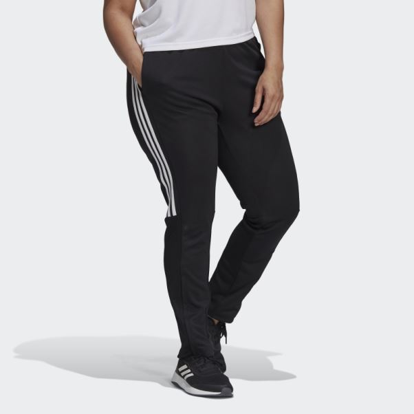 Pantalon Slim Fuselé Adidas Aeroready Sereno Cut 3-stripes Noir (grande Taille)