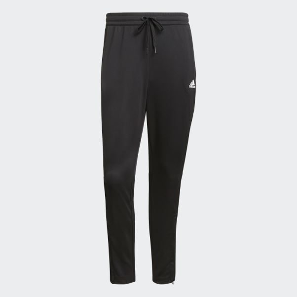 Pantalon Slim Fuselé Adidas Aeroready Sereno Cut 3-stripes Noir (grande Taille)