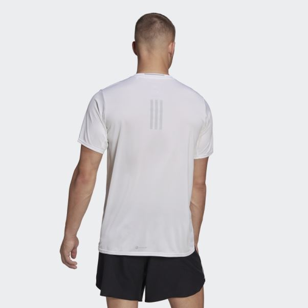 Conçu 4 T-shirt De Course Adidas Blanc