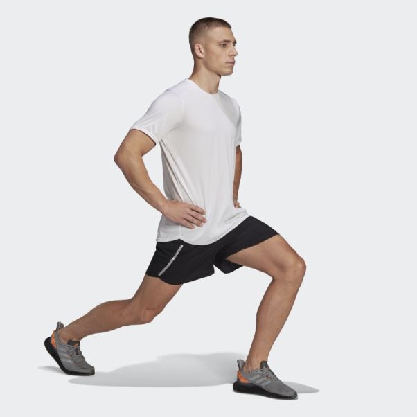 Conçu 4 T-shirt De Course Adidas Blanc