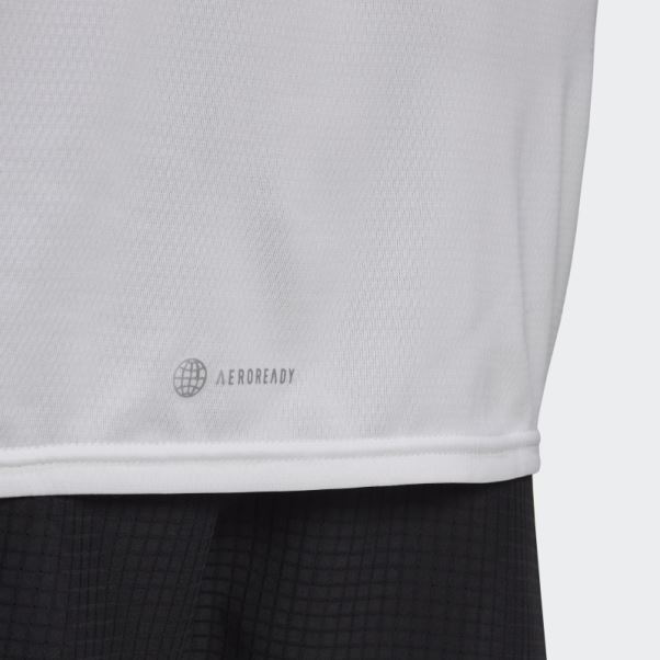 Conçu 4 T-shirt De Course Adidas Blanc