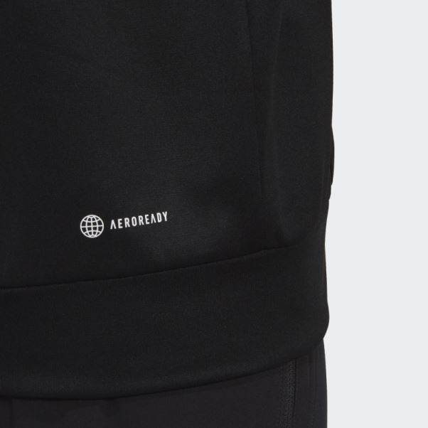 Aeroready Game And Go Camo Logo Sweat à Capuche Noir Adidas