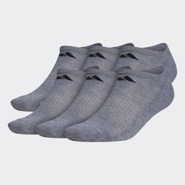 Chaussettes Invisibles Matelassées Adidas Athletic 6 Paires Gris Moyen