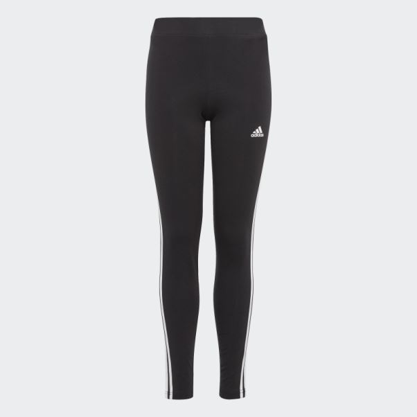 Collants En Coton Essentials 3 Bandes Noir Adidas