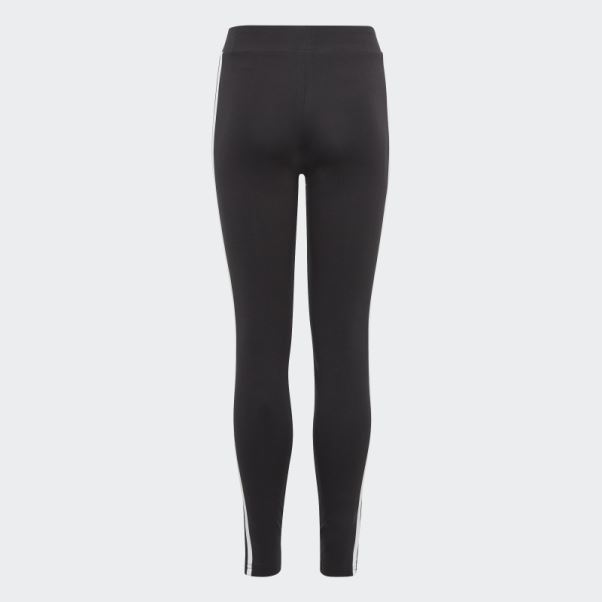 Collants En Coton Essentials 3 Bandes Noir Adidas