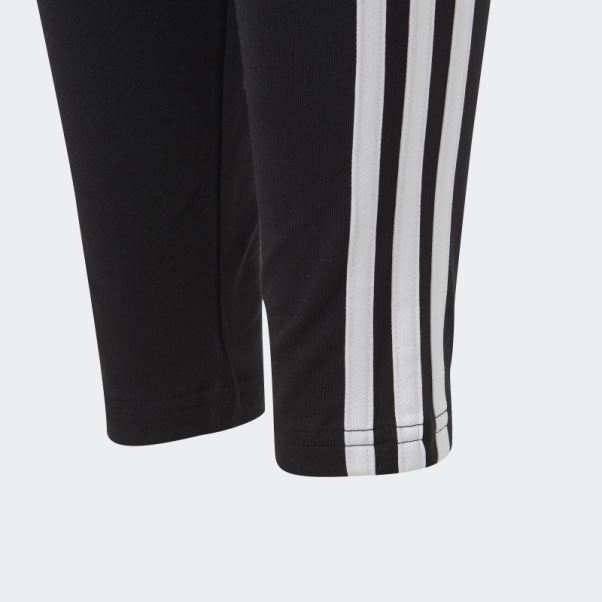 Collants En Coton Essentials 3 Bandes Noir Adidas