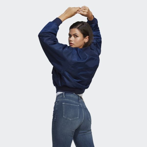 Originals Blouson Aviateur Court Réversible Adidas Night Indigo