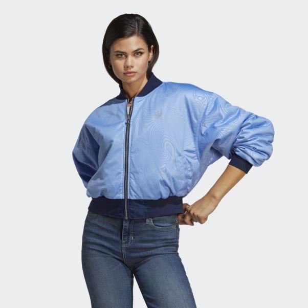 Originals Blouson Aviateur Court Réversible Adidas Night Indigo