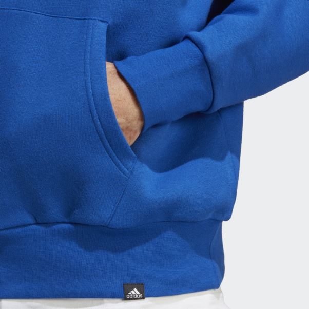 Adidas Sweat à Capuche Graphique Bleu Royal