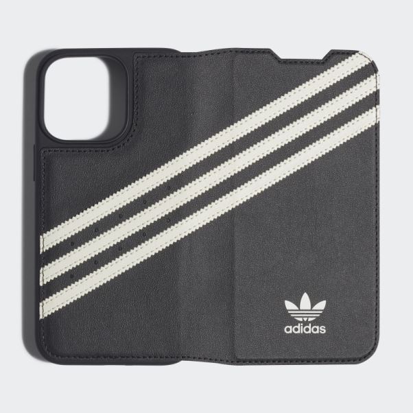 étui Adidas Ou Livret Pu Pour Iphone 13/13 Pro Noir Chaud