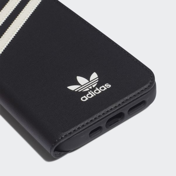 étui Adidas Ou Livret Pu Pour Iphone 13/13 Pro Noir Chaud