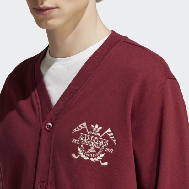Cardigan Archive Graphique Adidas Rouge