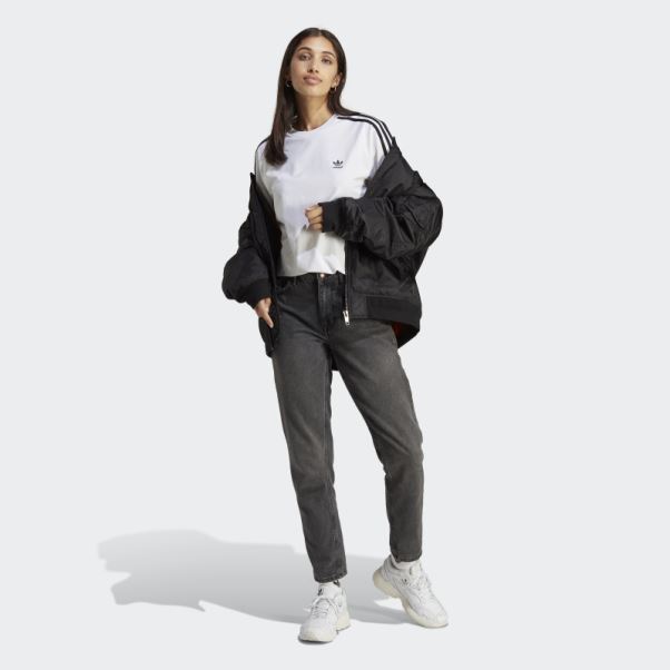 Adidas Adicolor Classics T-shirt Manches Longues Blanc