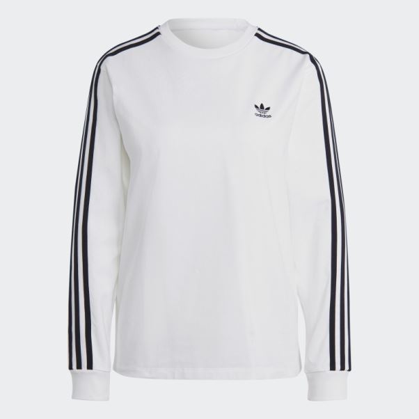 Adidas Adicolor Classics T-shirt Manches Longues Blanc